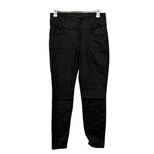 No Boundaries Black Coated Jeans, Size 17